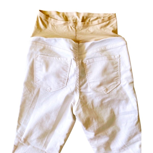 Size: 1 Regular Maternity White Skinny Jeans - Picture 3 of 3